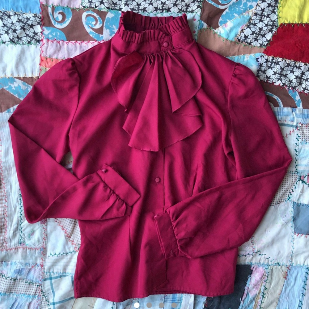 Vintage Ruffle Blouse